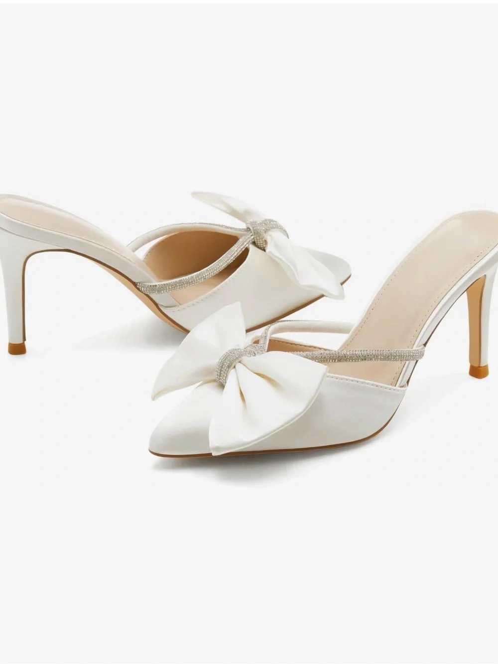 Satin Wedding Heels - Picture 5 of 5